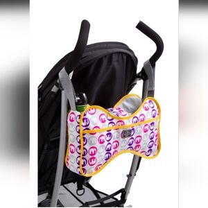 Baby Elephant Ears Stroller Organizer Bag – Pink & Purple Elephant Print